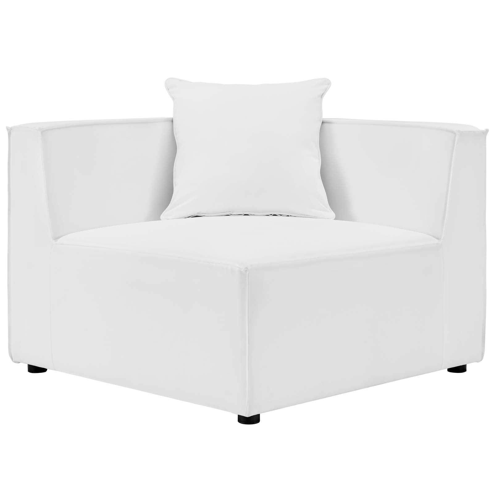 Modway Saybrook Outdoor Patio Upholstered Sectional Sofa Corner Chair FredCo