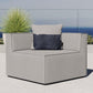 Modway Saybrook Outdoor Patio Upholstered Sectional Sofa Corner Chair FredCo