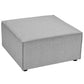Modway Saybrook Outdoor Patio Upholstered Sectional Sofa Ottoman FredCo