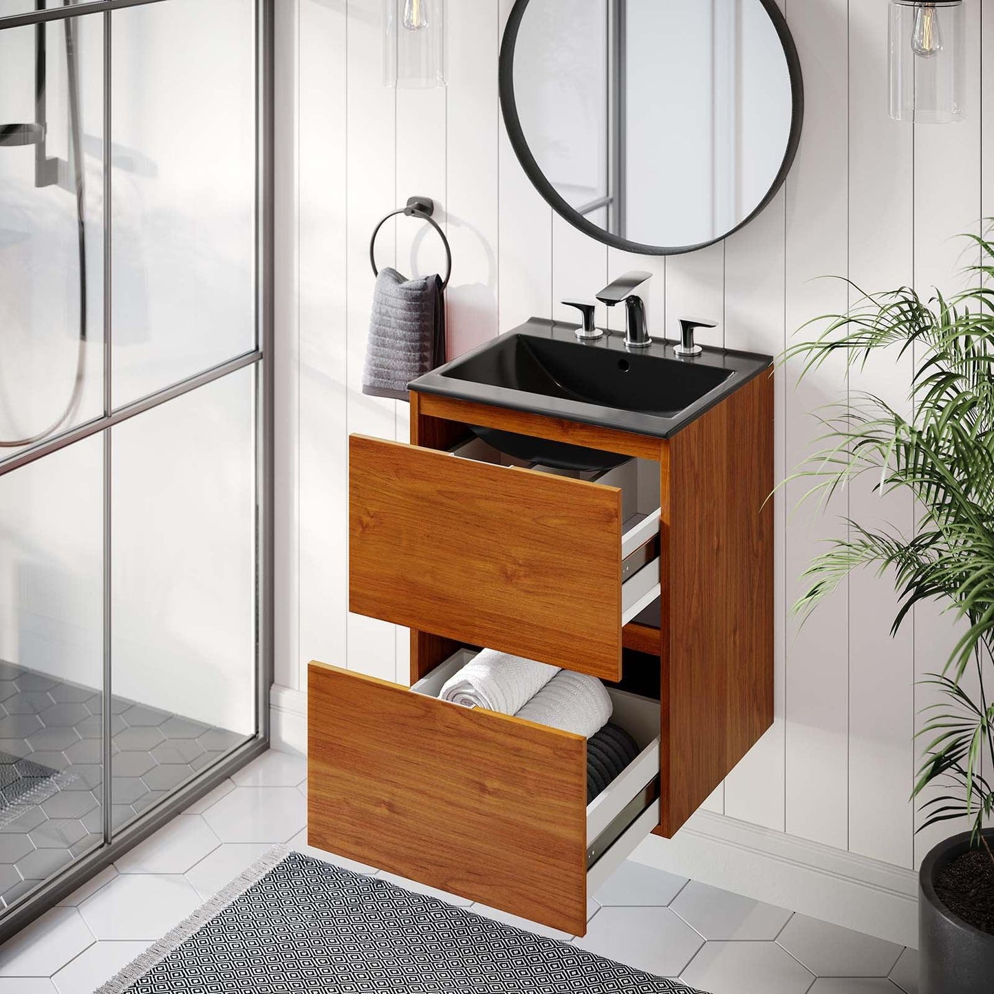Modway Scenic 18" Wall-Mount Bathroom Vanity FredCo
