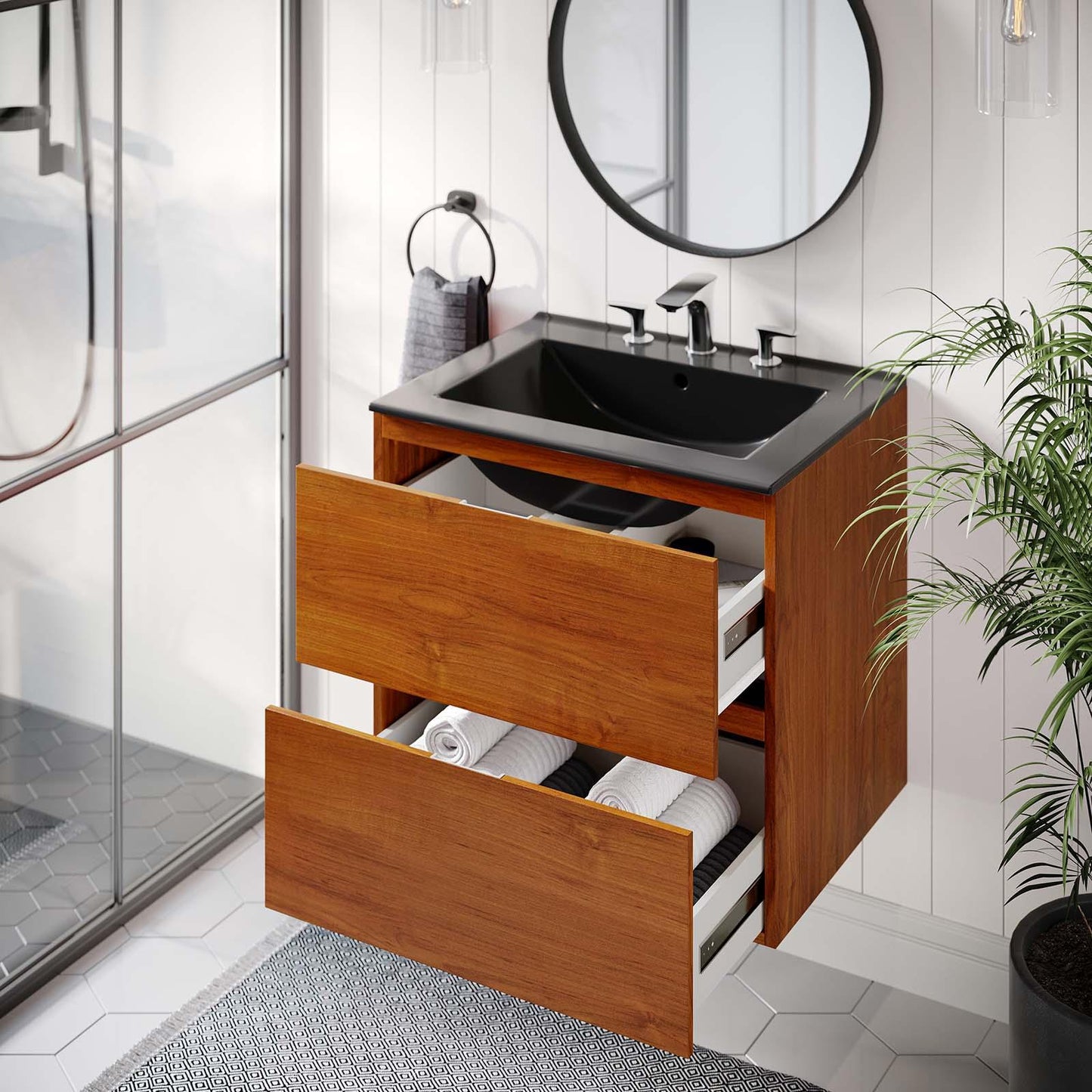 Modway Scenic 24" Wall-Mount Bathroom Vanity FredCo