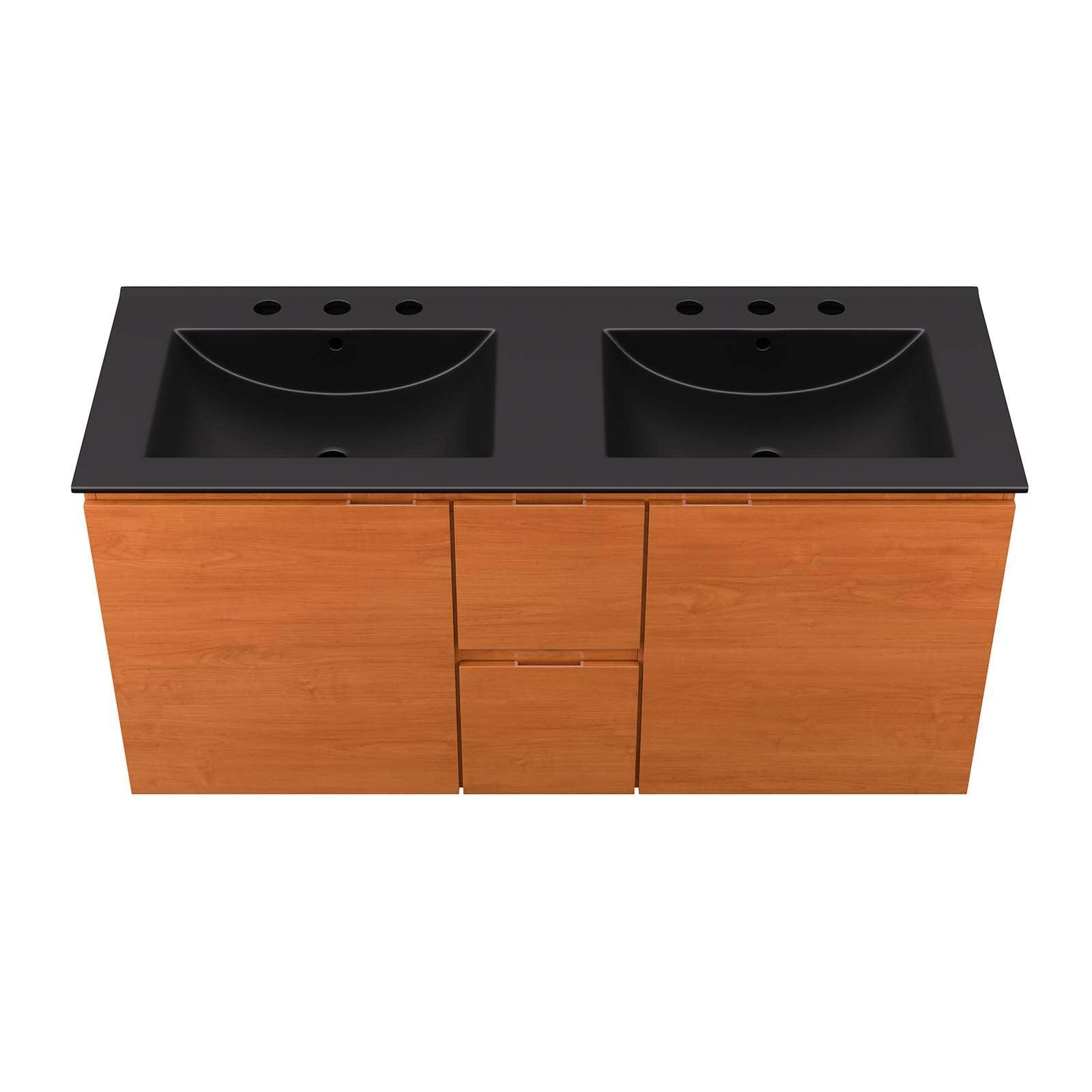 Modway Scenic 48" Double Wall-Mount Bathroom Vanity FredCo
