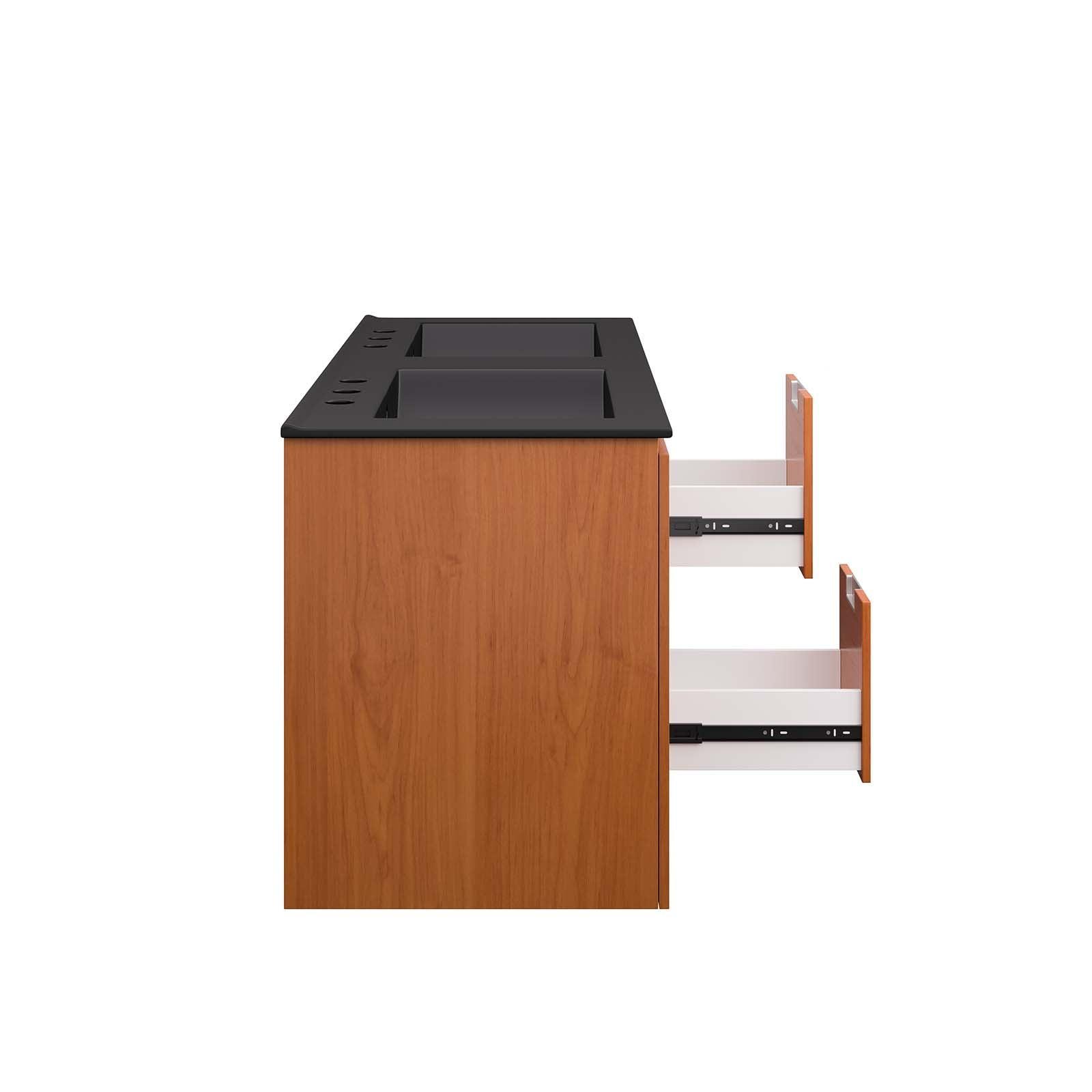 Modway Scenic 48" Double Wall-Mount Bathroom Vanity FredCo