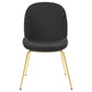 Modway Scoop Gold Stainless Steel Leg Performance Velvet Dining Chair FredCo
