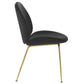Modway Scoop Gold Stainless Steel Leg Performance Velvet Dining Chair FredCo