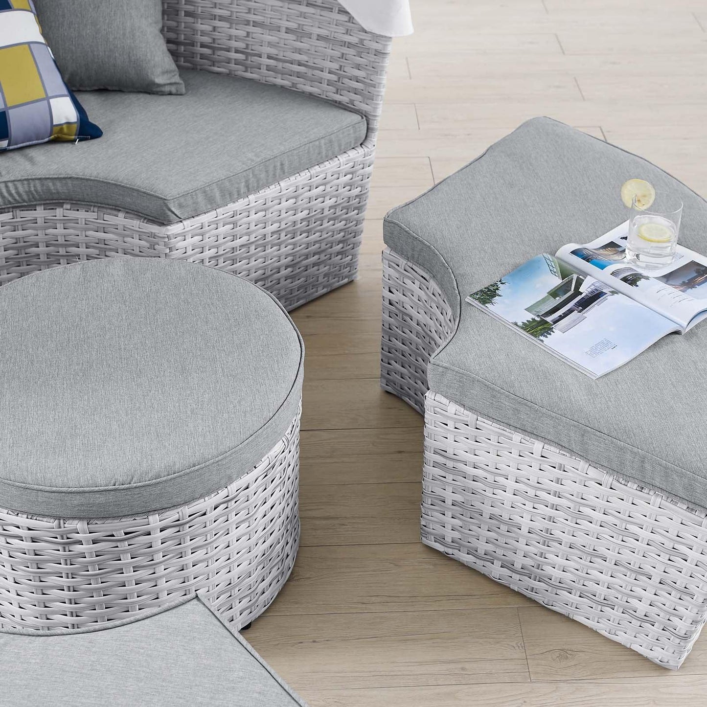 Modway Scottsdale Canopy Outdoor Patio Daybed FredCo