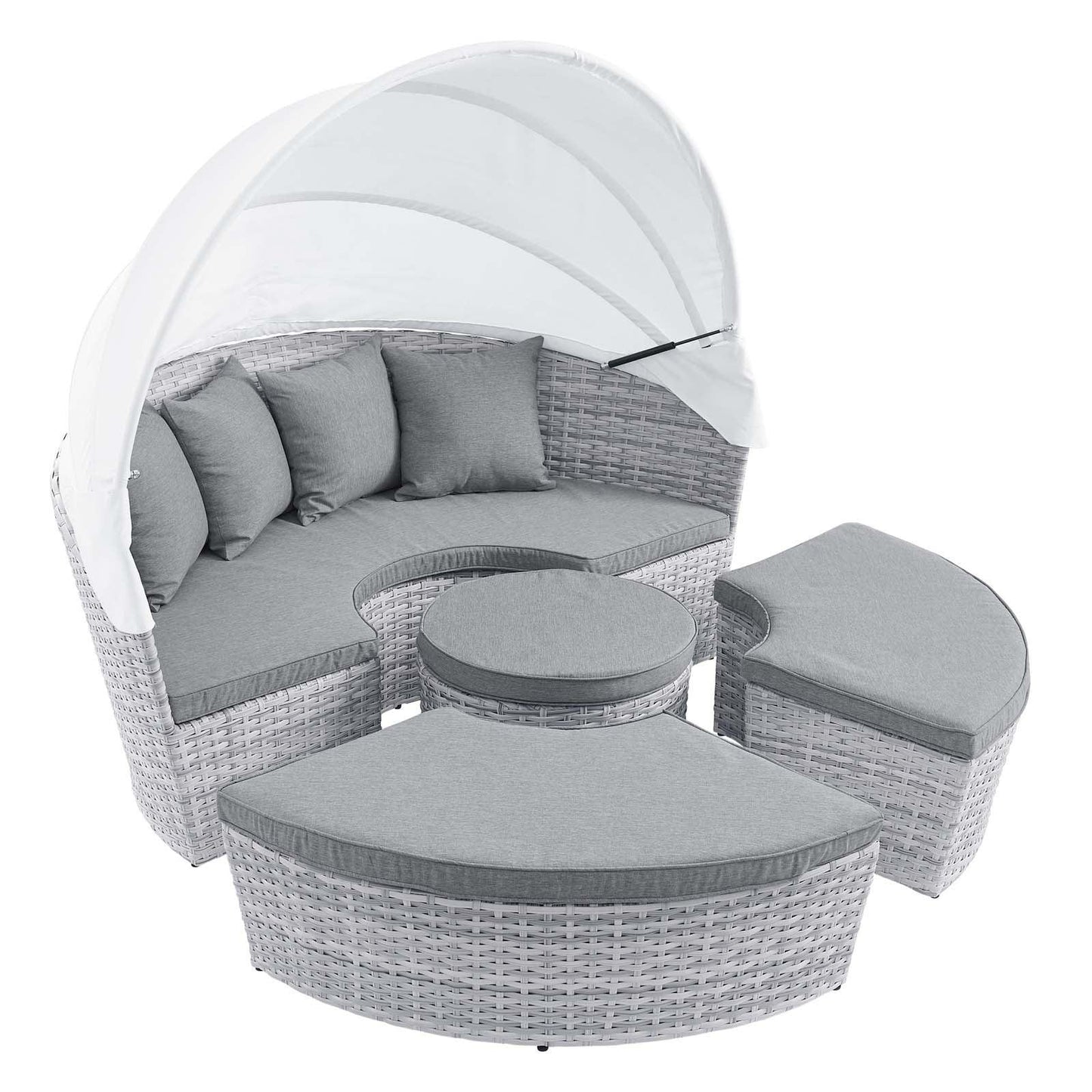 Modway Scottsdale Canopy Outdoor Patio Daybed FredCo