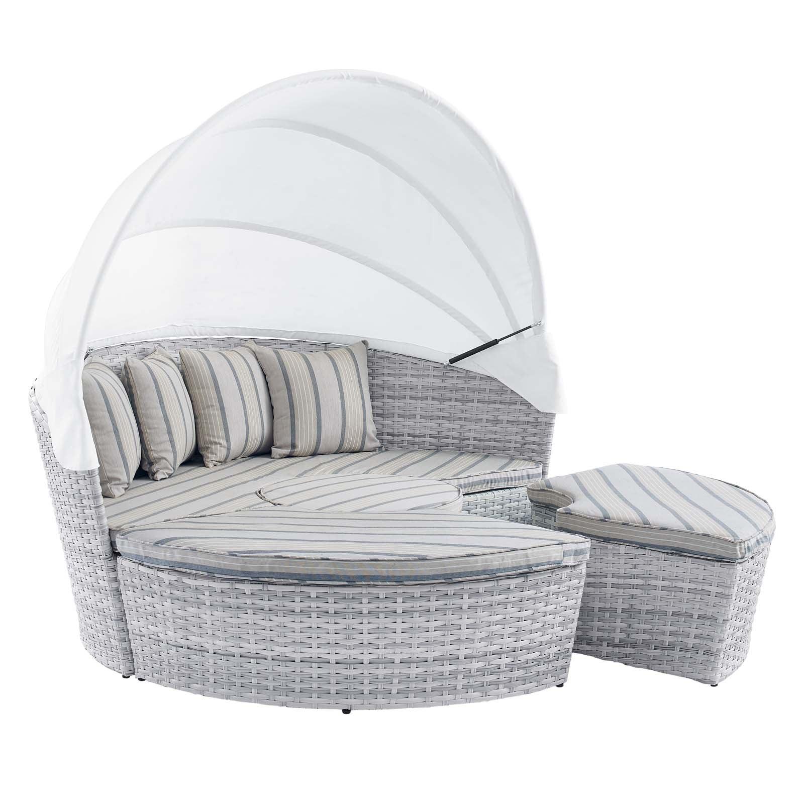 Modway Scottsdale Canopy Sunbrella® Outdoor Patio Daybed FredCo