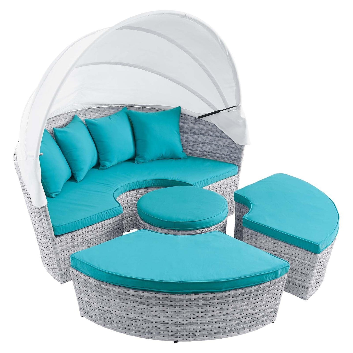 Modway Scottsdale Canopy Sunbrella® Outdoor Patio Daybed FredCo