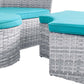 Modway Scottsdale Canopy Sunbrella® Outdoor Patio Daybed FredCo