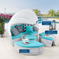 Modway Scottsdale Canopy Sunbrella® Outdoor Patio Daybed FredCo