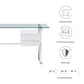 Modway Sector 56" Glass Top Glass Office Desk FredCo