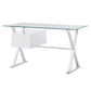 Modway Sector 56" Glass Top Glass Office Desk FredCo