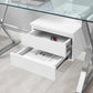 Modway Sector 56" Glass Top Glass Office Desk FredCo