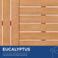 Modway Sedona Outdoor Patio Eucalyptus Wood Sectional Sofa Armless Chair FredCo