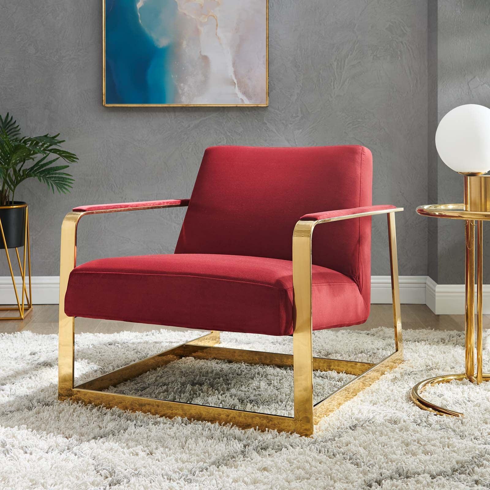 Modway Seg Performance Velvet Accent Chair FredCo