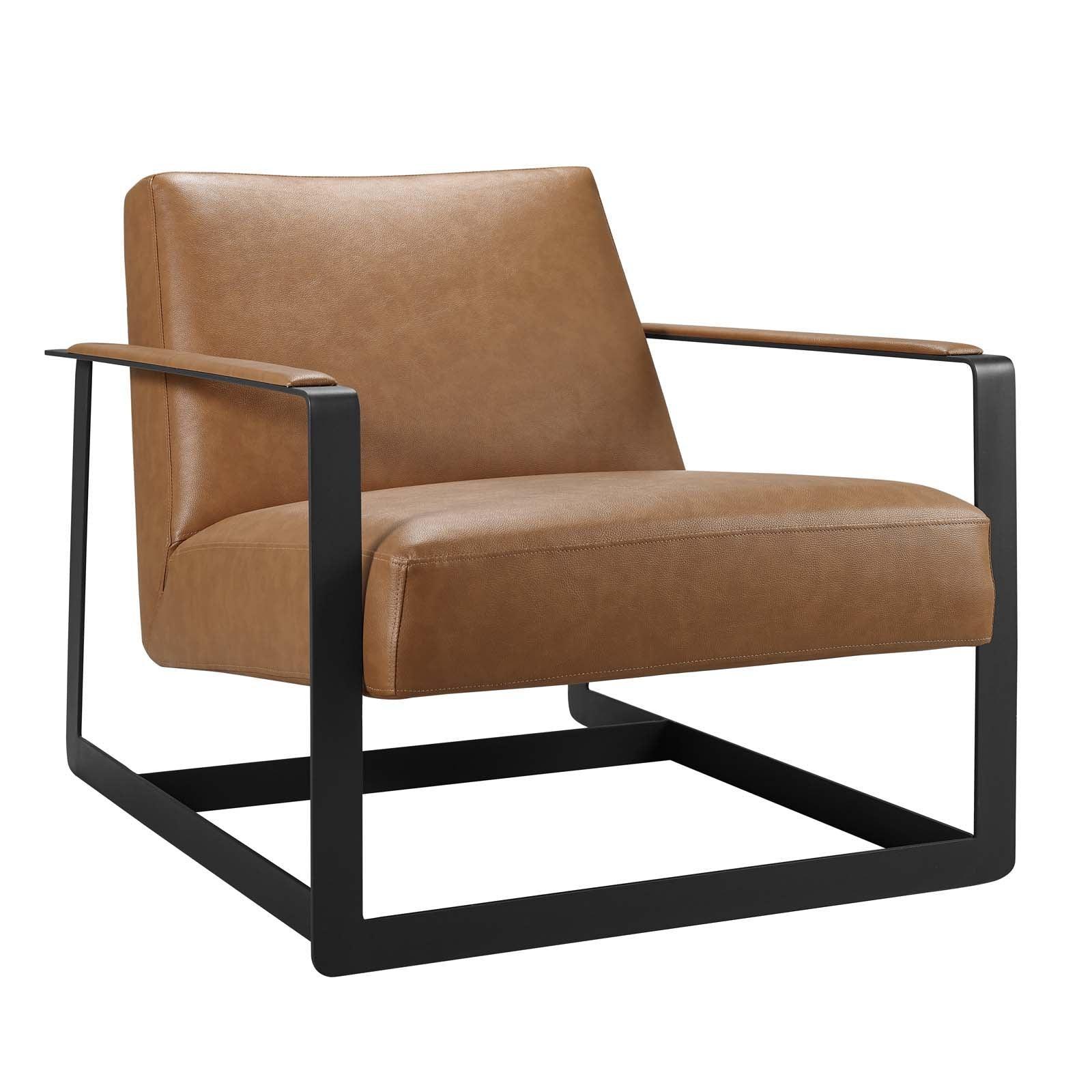 Modway Seg Vegan Leather Accent Chair FredCo