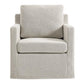 Modway Serene Linen Slipcovered Swivel Armchair FredCo