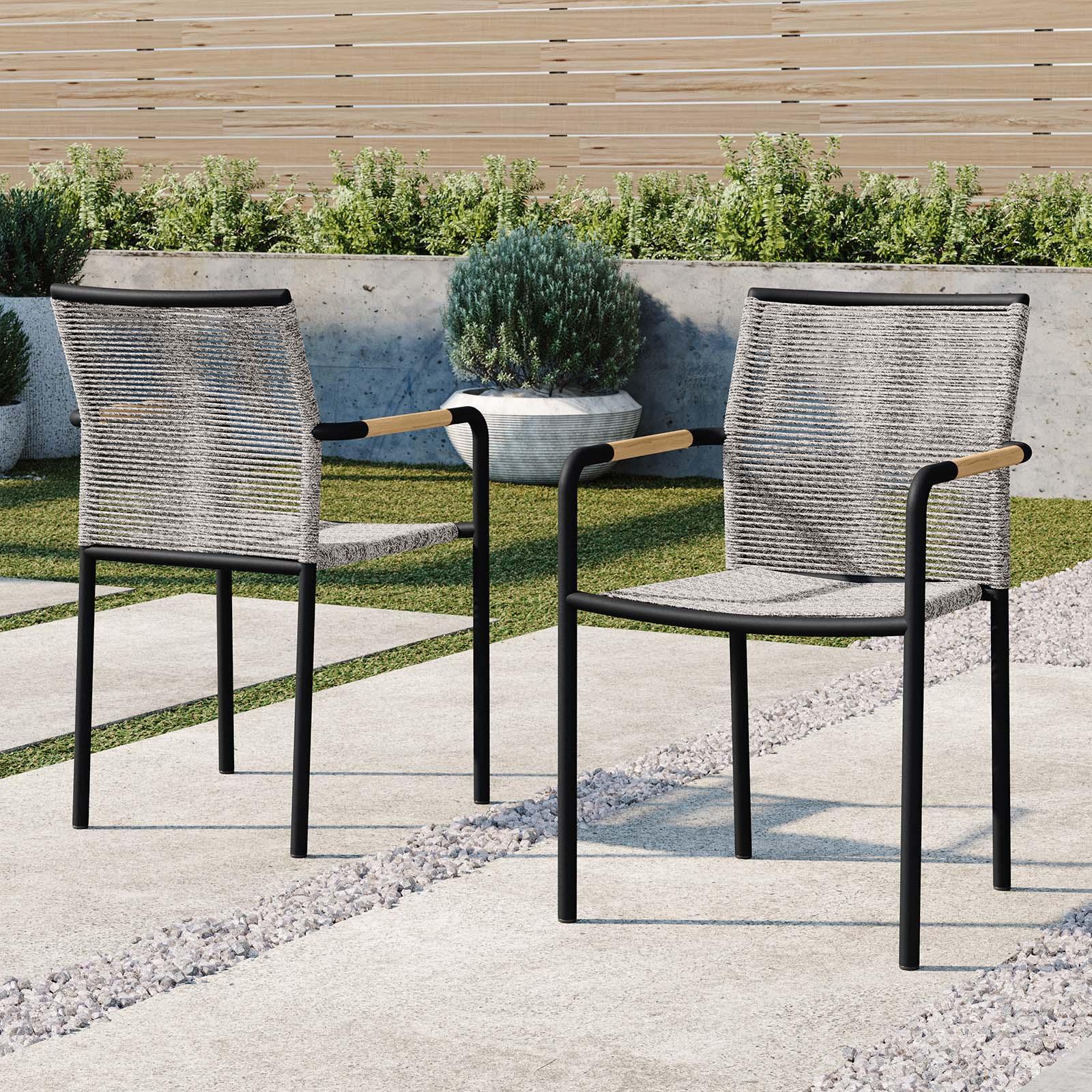 Modway Serenity Outdoor Patio Armchairs Set of 2 FredCo