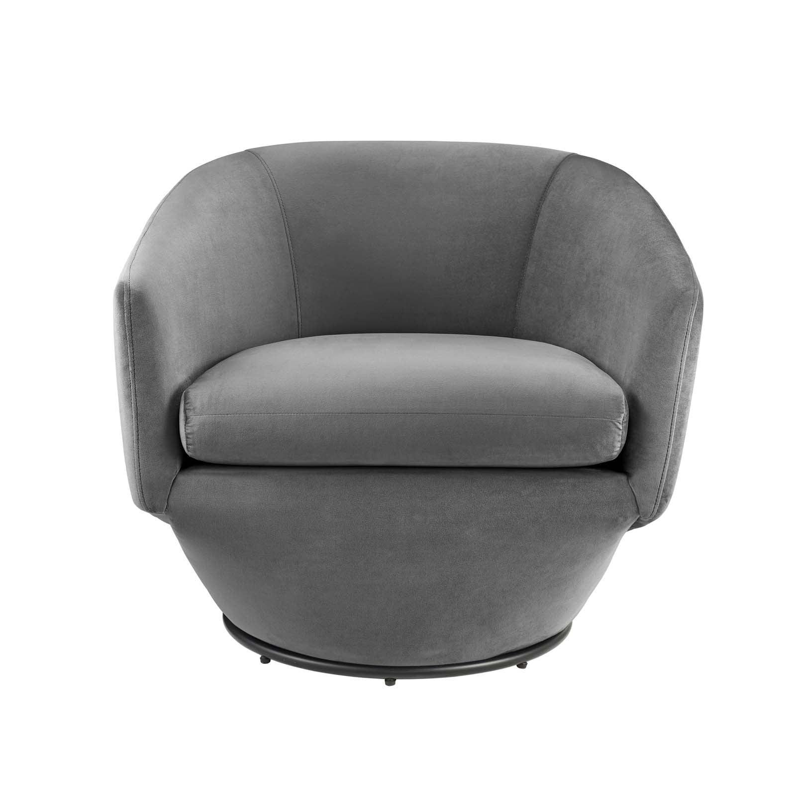 Modway Series Performance Velvet Fabric Swivel Chair FredCo