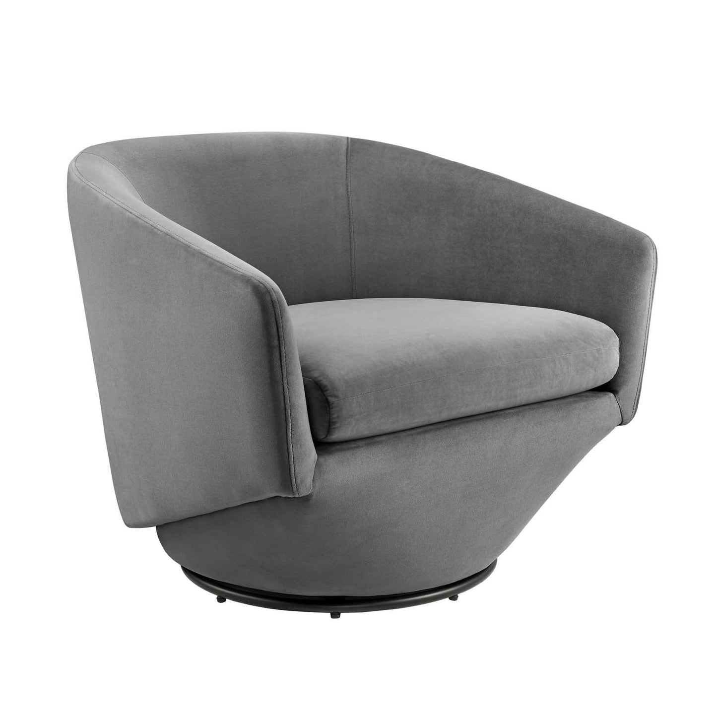Modway Series Performance Velvet Fabric Swivel Chair FredCo