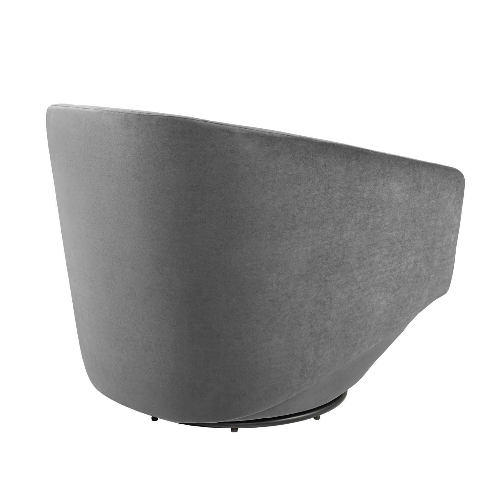 Modway Series Performance Velvet Fabric Swivel Chair FredCo
