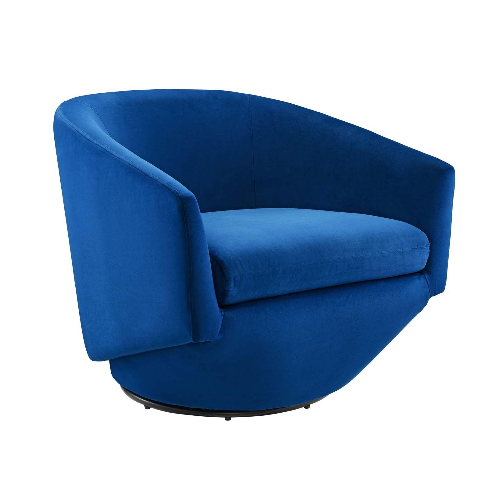 Modway Series Performance Velvet Fabric Swivel Chair FredCo