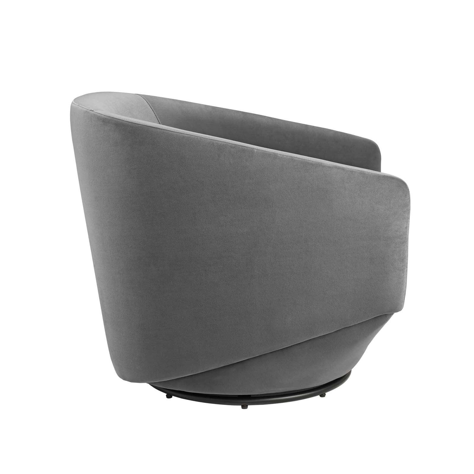 Modway Series Performance Velvet Fabric Swivel Chair FredCo