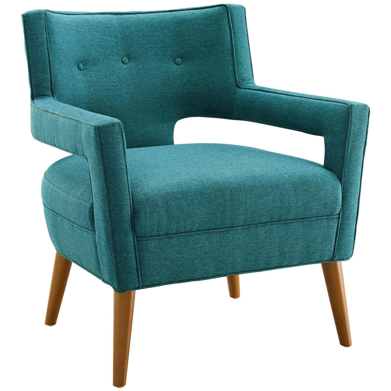 Modway Sheer Upholstered Fabric Armchair FredCo