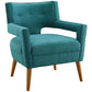 Modway Sheer Upholstered Fabric Armchair FredCo