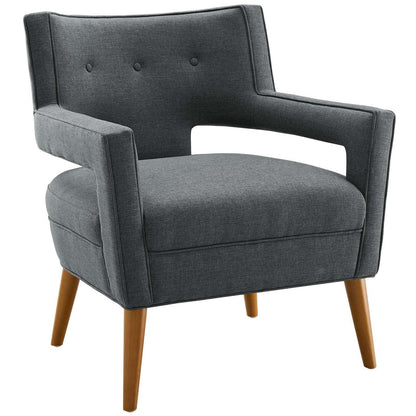 Modway Sheer Upholstered Fabric Armchair FredCo