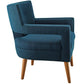 Modway Sheer Upholstered Fabric Armchair FredCo