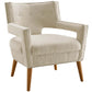 Modway Sheer Upholstered Fabric Armchair FredCo