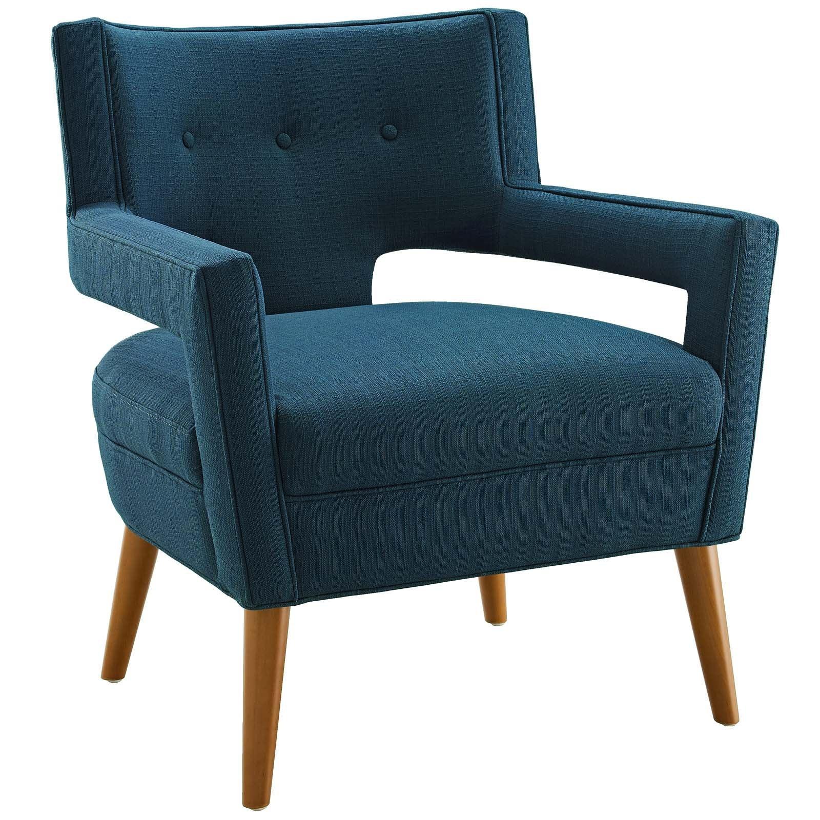 Modway Sheer Upholstered Fabric Armchair Set of 2 FredCo