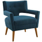 Modway Sheer Upholstered Fabric Armchair Set of 2 FredCo