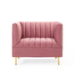 Modway Shift Channel Tufted Performance Velvet Armchair FredCo
