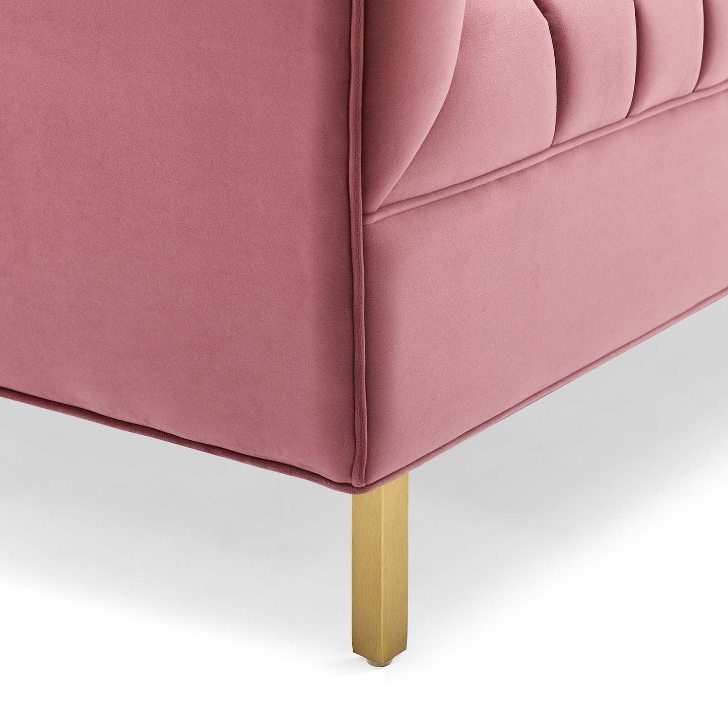 Modway Shift Channel Tufted Performance Velvet Loveseat FredCo