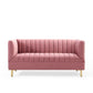 Modway Shift Channel Tufted Performance Velvet Loveseat FredCo