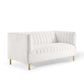 Modway Shift Channel Tufted Performance Velvet Loveseat FredCo