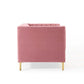 Modway Shift Channel Tufted Performance Velvet Loveseat FredCo