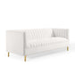 Modway Shift Channel Tufted Performance Velvet Sofa FredCo