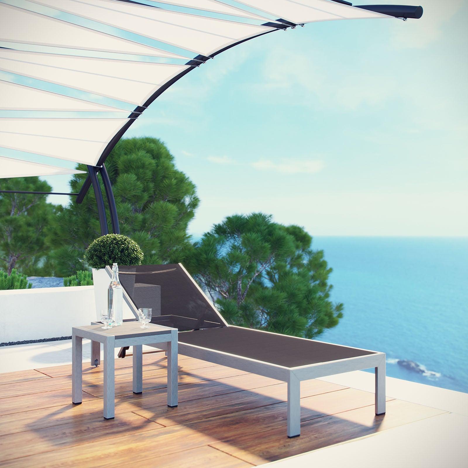 Modway Shore 2 Piece Outdoor Patio Aluminum Set, EEI-2470 FredCo