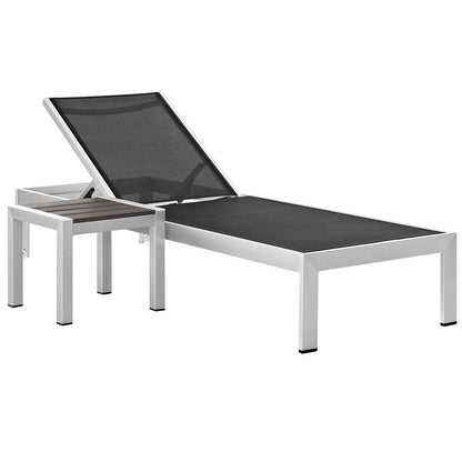 Modway Shore 2 Piece Outdoor Patio Aluminum Set, EEI-2470 FredCo