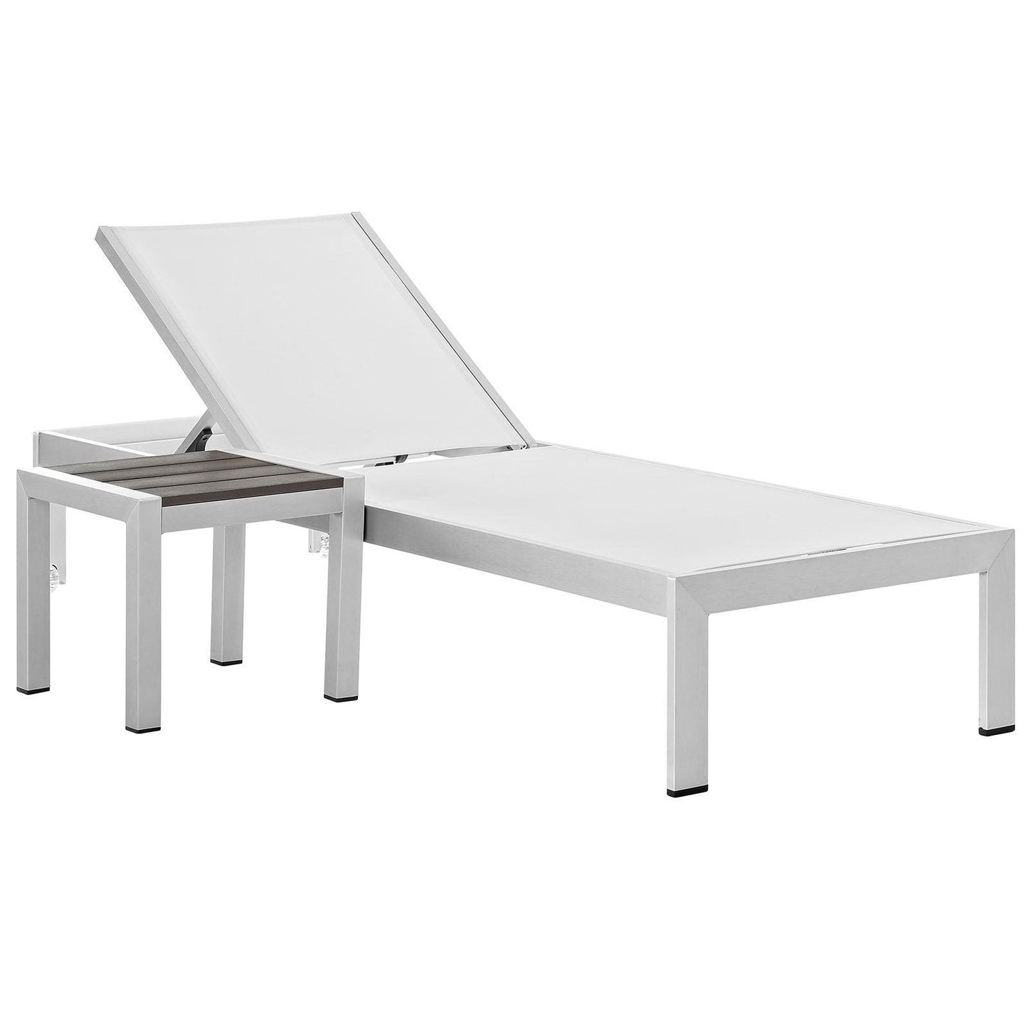 Modway Shore 2 Piece Outdoor Patio Aluminum Set, EEI-2470 FredCo
