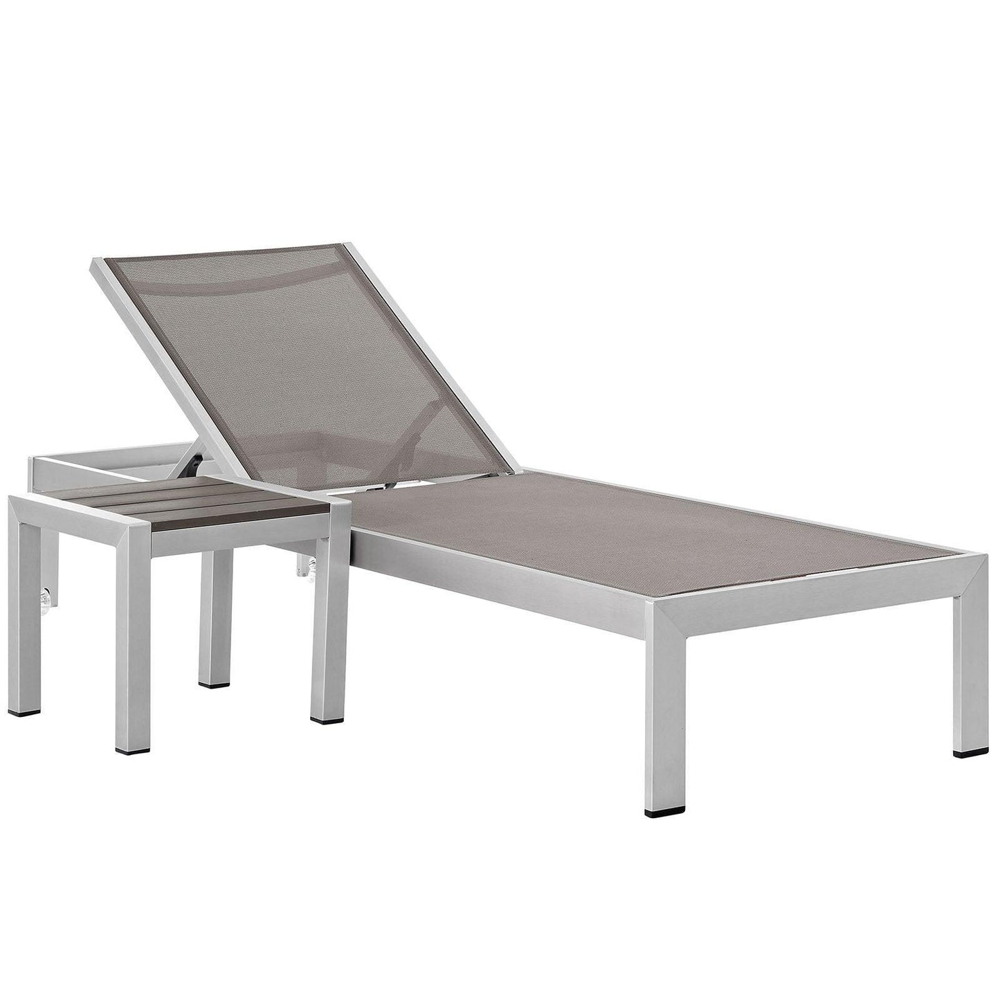 Modway Shore 2 Piece Outdoor Patio Aluminum Set, EEI-2470 FredCo