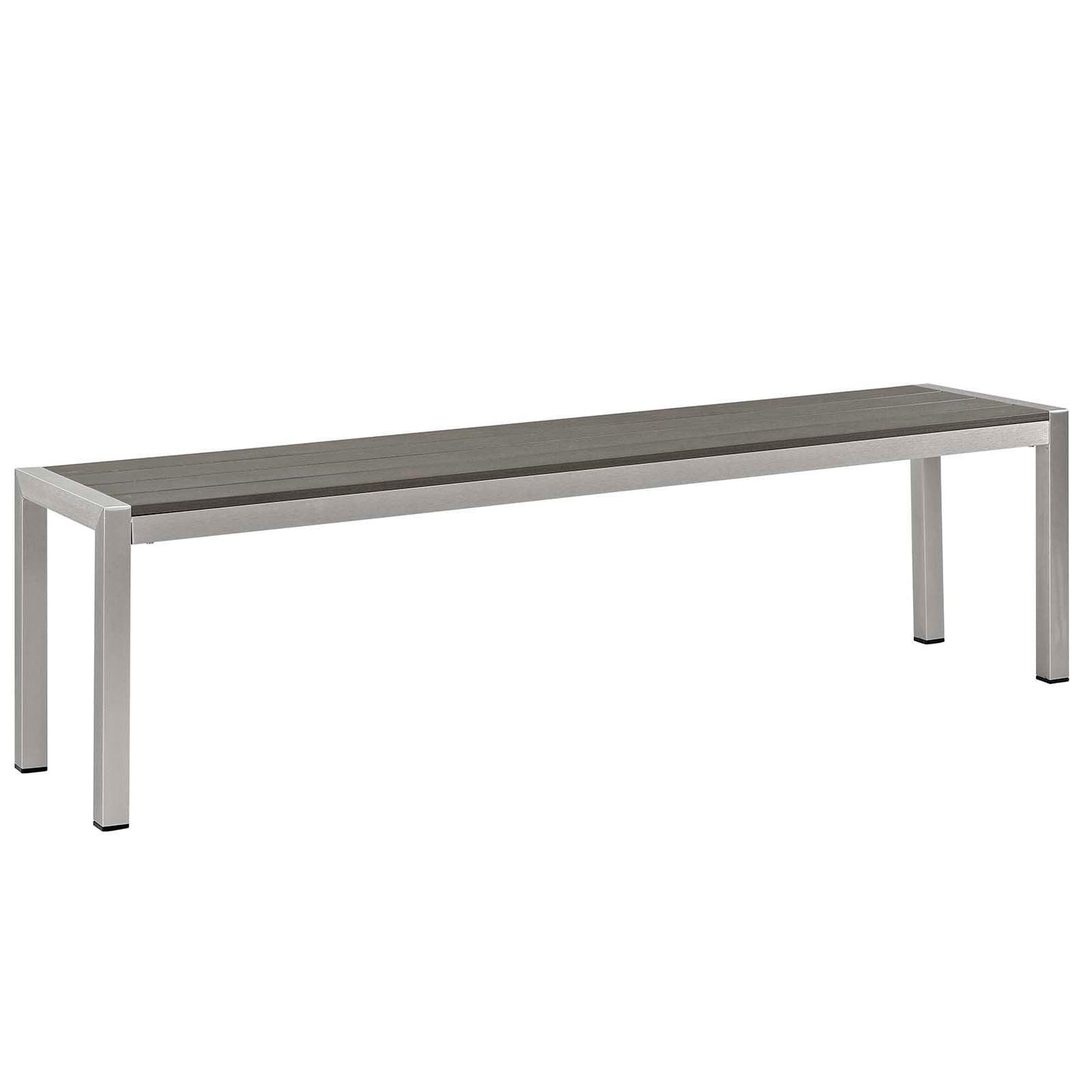 Modway Shore 3 Piece Outdoor Patio Aluminum Dining Set FredCo