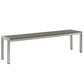 Modway Shore 3 Piece Outdoor Patio Aluminum Dining Set FredCo