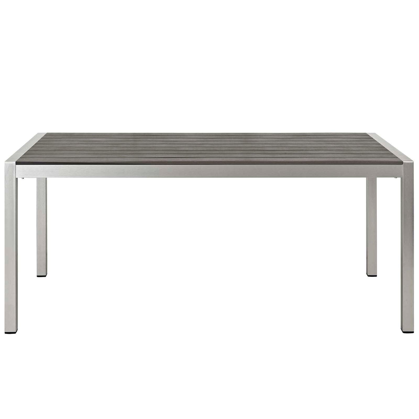Modway Shore 3 Piece Outdoor Patio Aluminum Dining Set FredCo