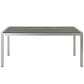 Modway Shore 3 Piece Outdoor Patio Aluminum Dining Set FredCo