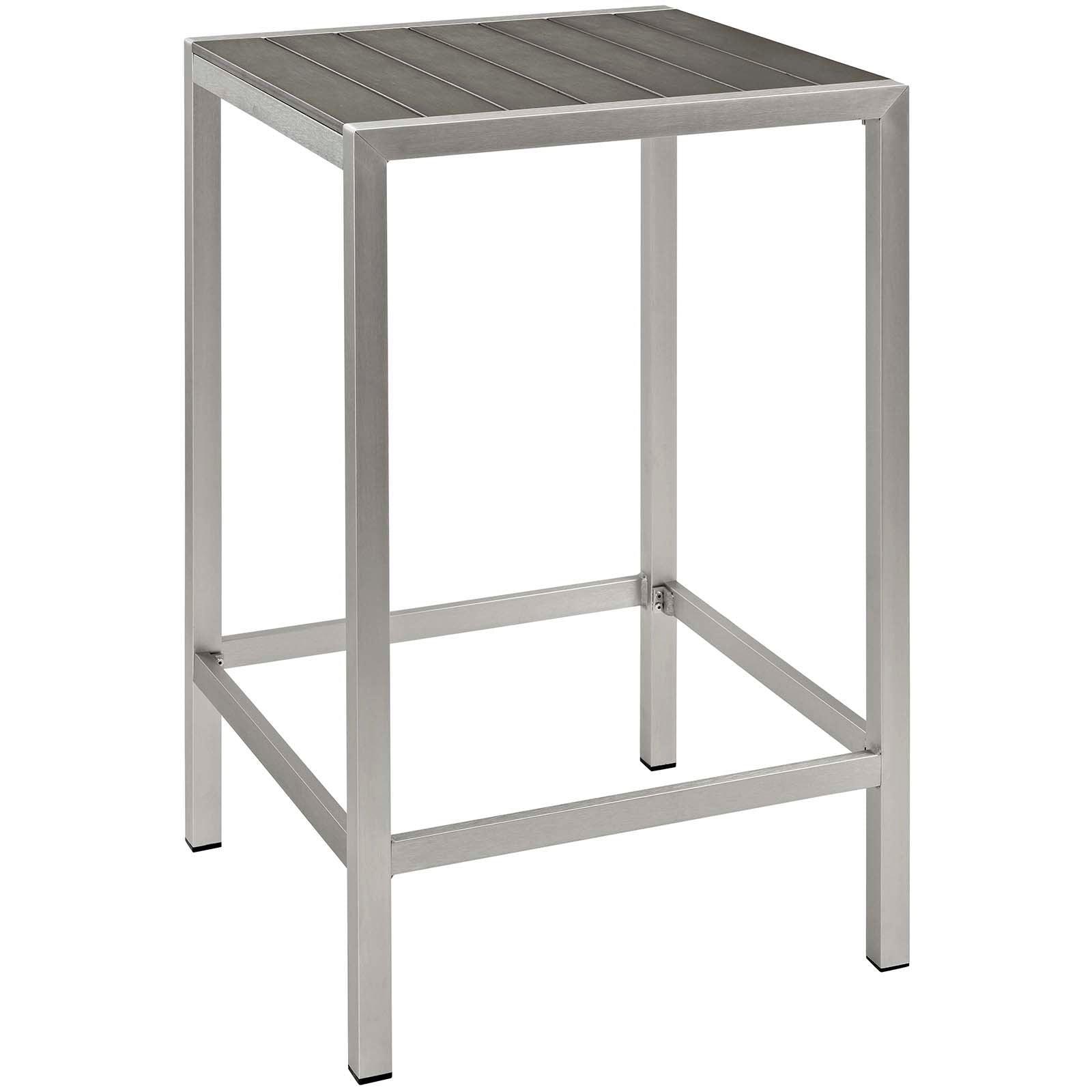 Modway Shore 3 Piece Outdoor Patio Aluminum Pub Set, EEI-3157 FredCo